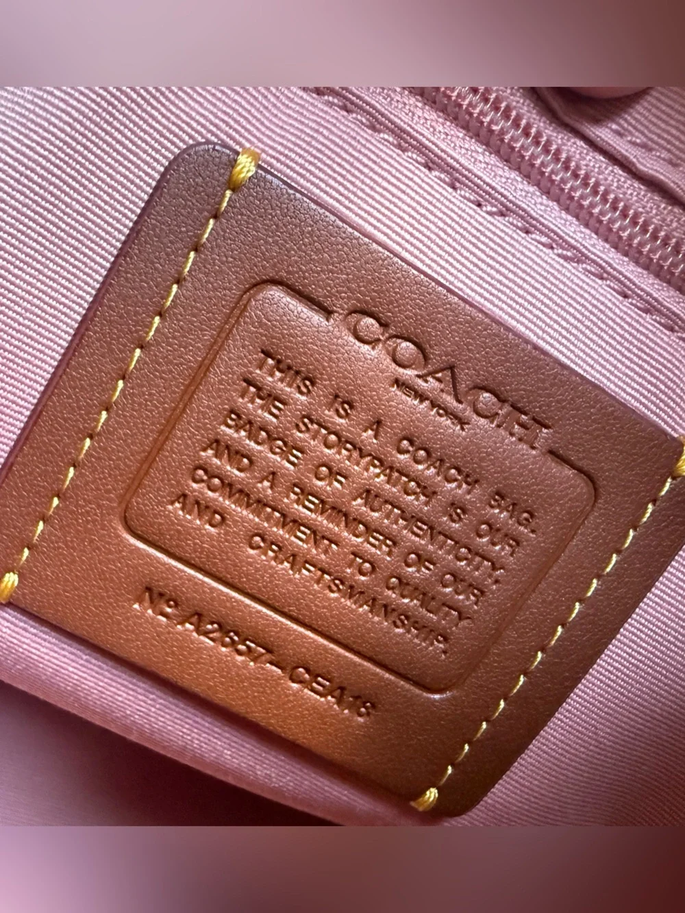 Coach Powder Pink Medium Rowan - NWOT - Picture 11 of 11